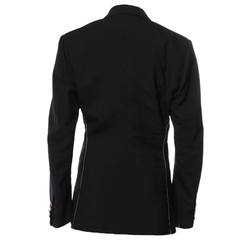 CÉLINE BLACK WOOL & CASHMERE JACKET & PANT SUIT SIZE 38 PHOEBE PHILO - Picture 10 of 16